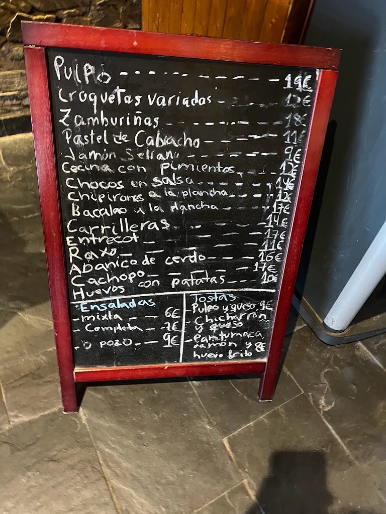Meson O Pozo — Carta