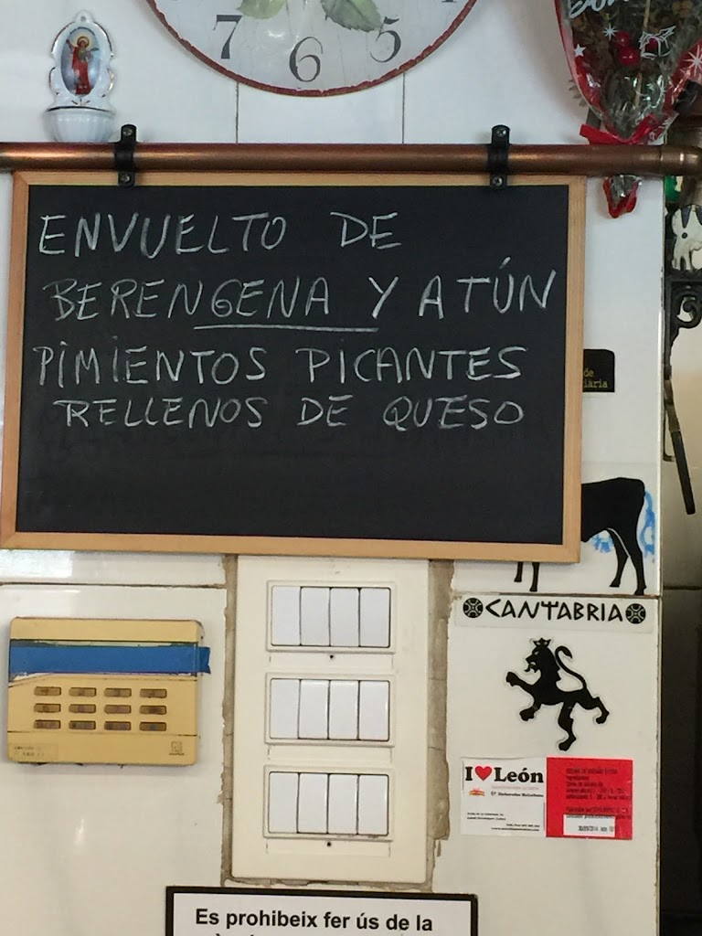 Bar cerveceria El Trebol — Carta