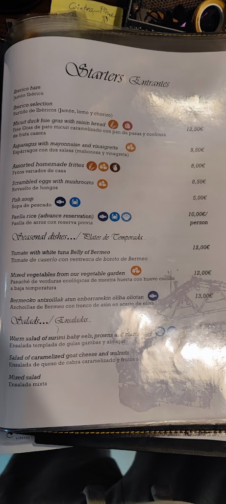 Restaurante y pension Uxarte - ARRASATE / MONDRAGON — Carta