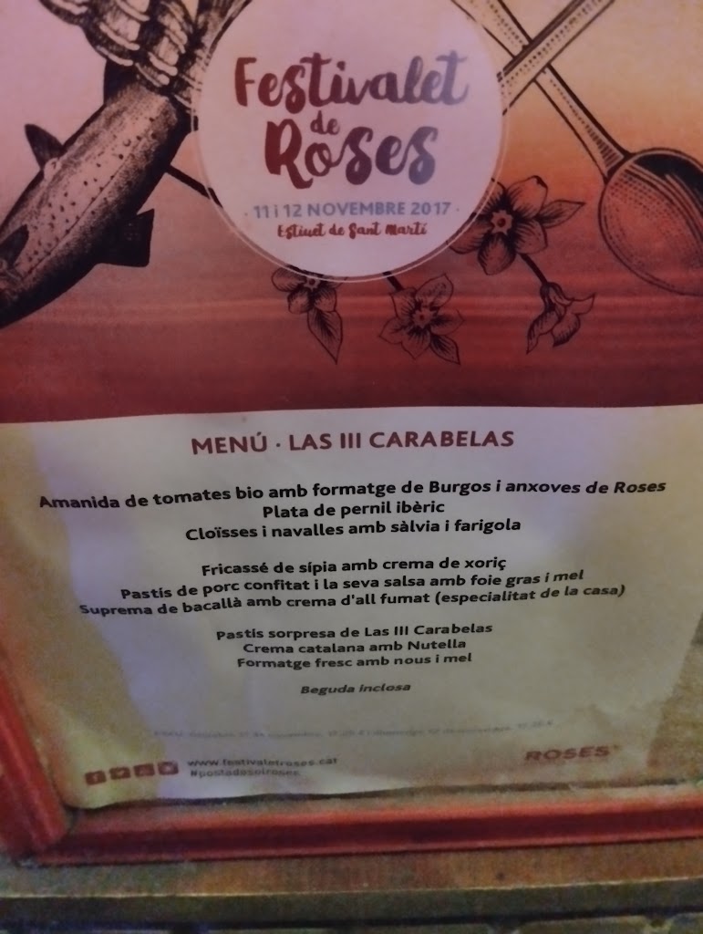 Las III Caravelas — Carta