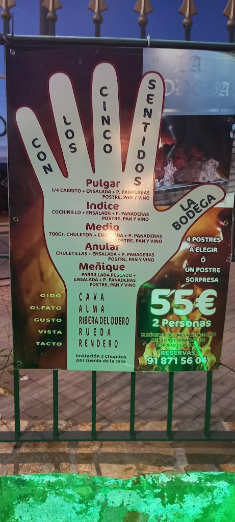 La Bodega Meson Restaurante — Carta