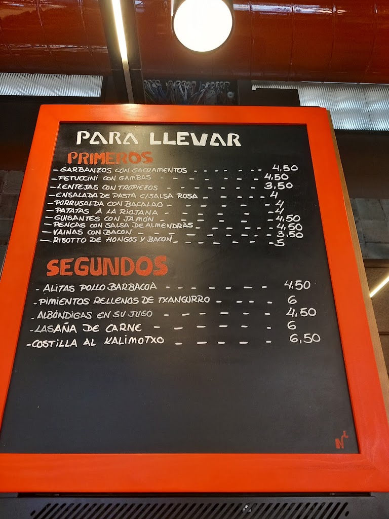 Bar Santutxu — Carta