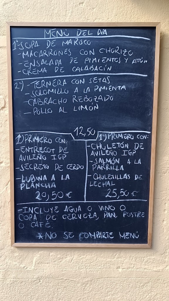 Bar Rosy — Carta