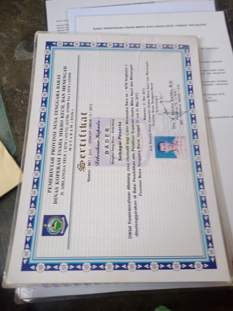 Bengkel Mobil "SANG BIMA"(BADER) JL,Karatina,kedo,Ule,asakota,KOTA BIMA NTB