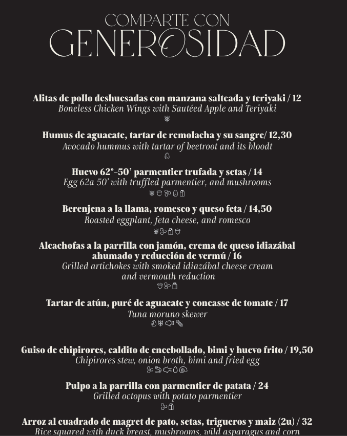 La Tapeoteca | Restaurante Yecla — Carta