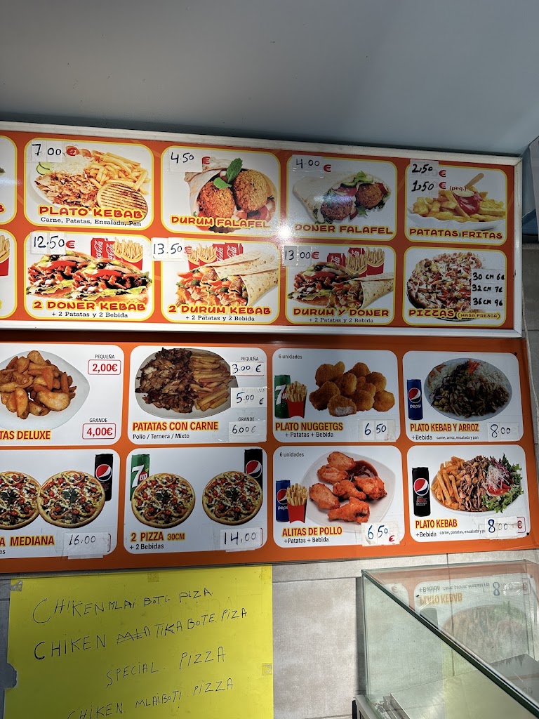Pita Inn 2 — Carta