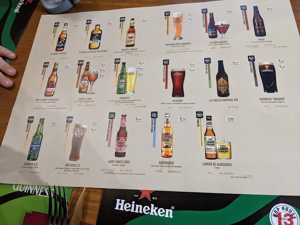 The Ha'penny Bridge Irish Pub 3.0 — Carta