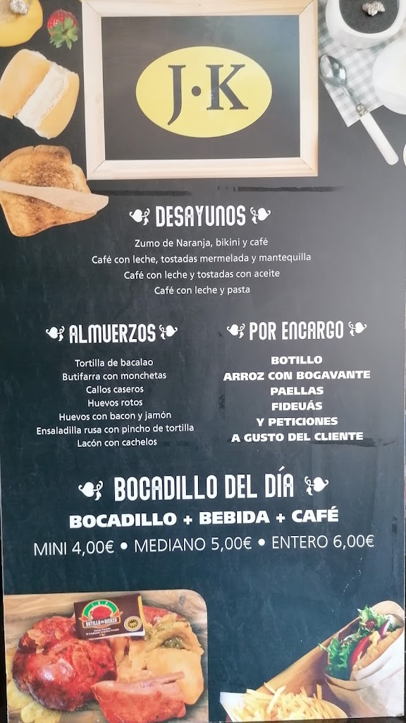 RESTAURANTE BAR JOSHUA (J&K) — Carta