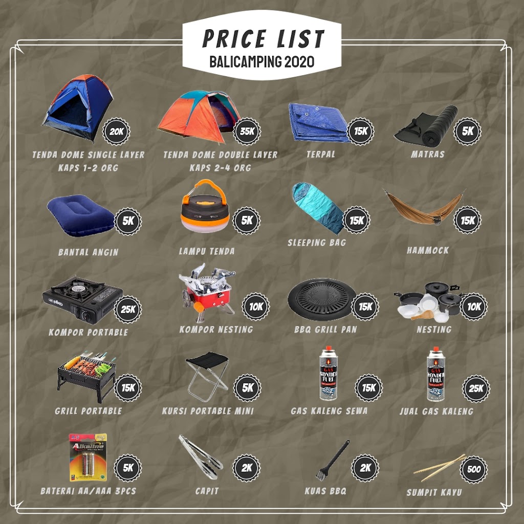 Bali camping 2020