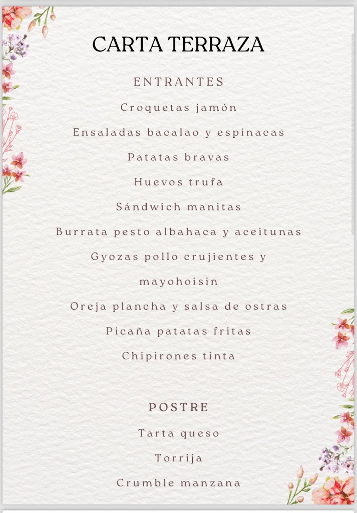 LA TABERNA AZUQUECA — Carta
