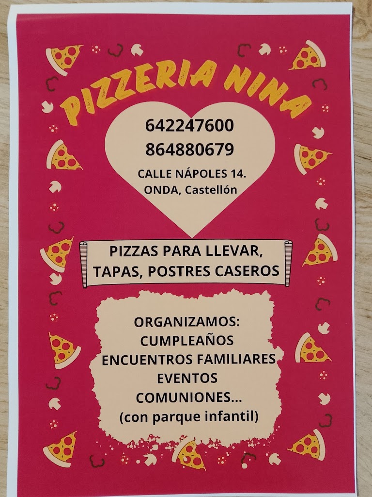 Pizzeria Nina — Del propietario