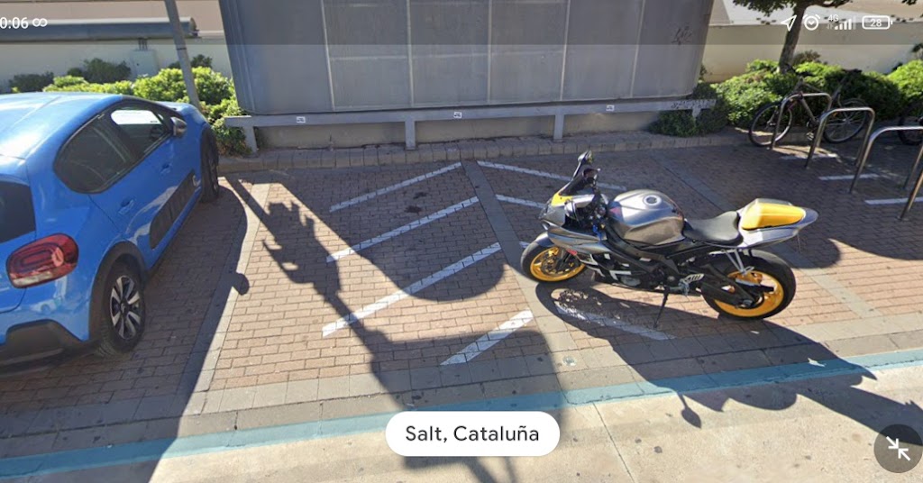 Zona d'aparcament reservada per a motos