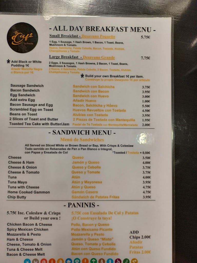 Major Cafe — Carta