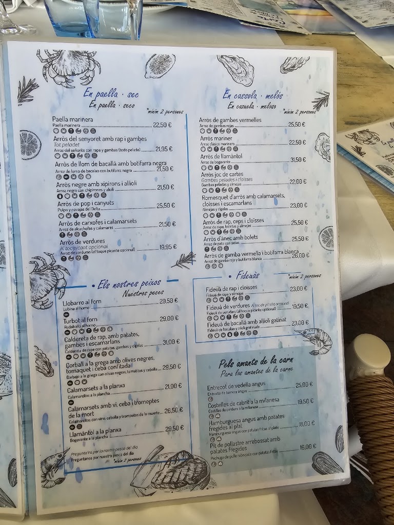 Restaurant La Cuina de la Marga — Carta