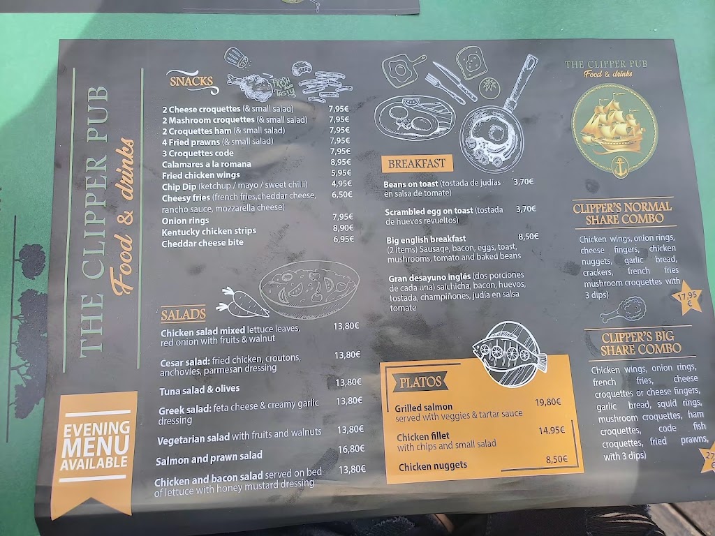The Clipper Pub — Carta