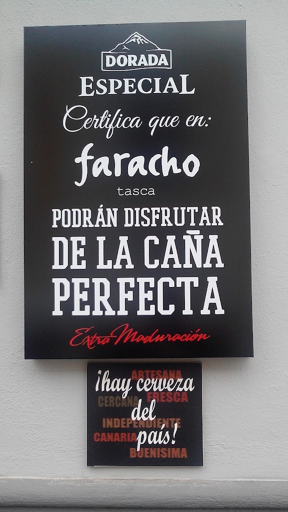 Tasca Faracho — Carta