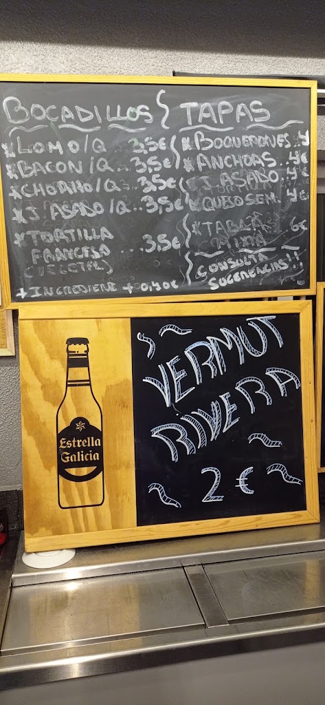 Bar Dorneiros — Carta