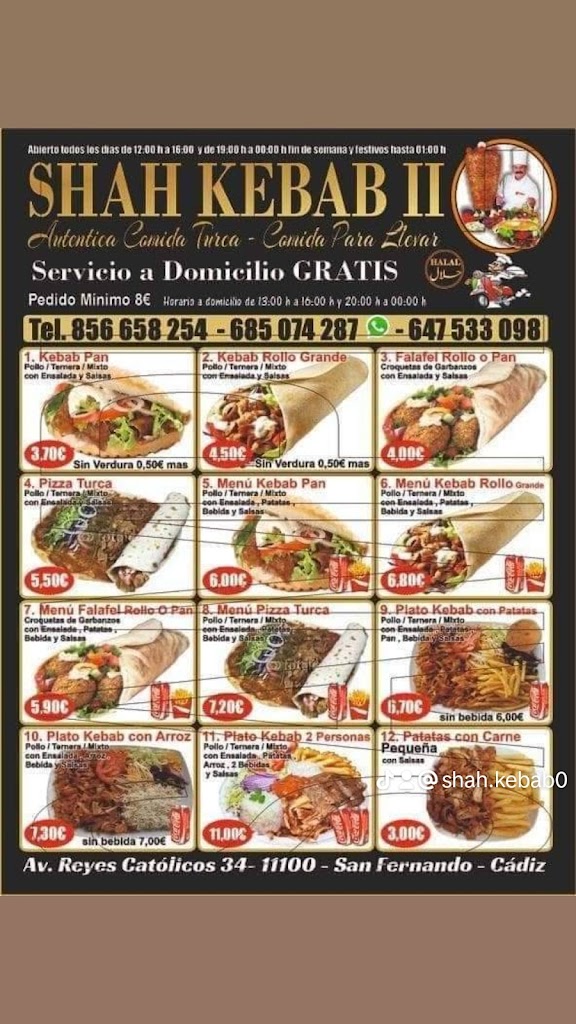 Kebab san fernando — Carta