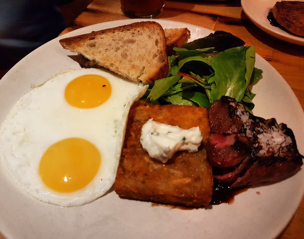 Steak and eggs