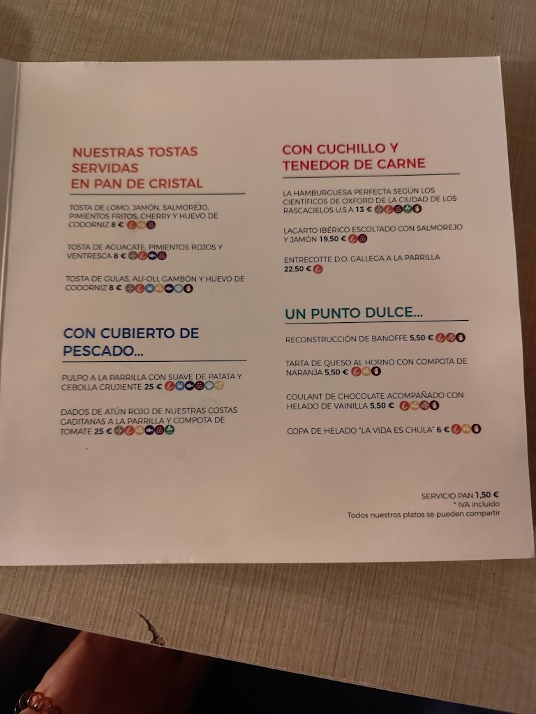 La vida es chula monachil — Carta