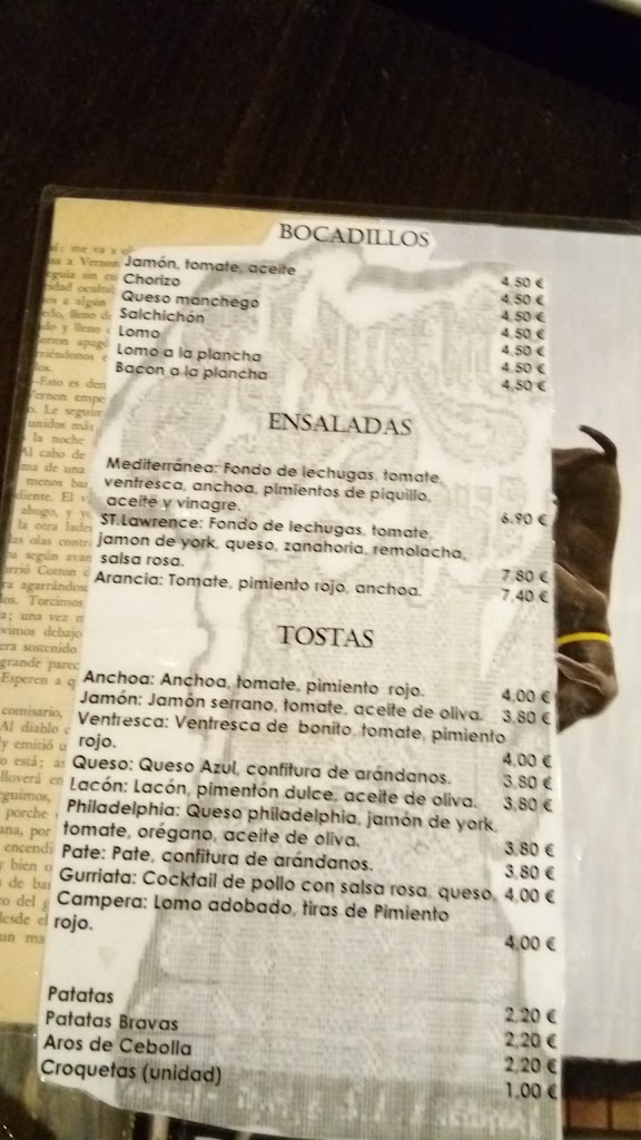 Cafe Arancia — Carta