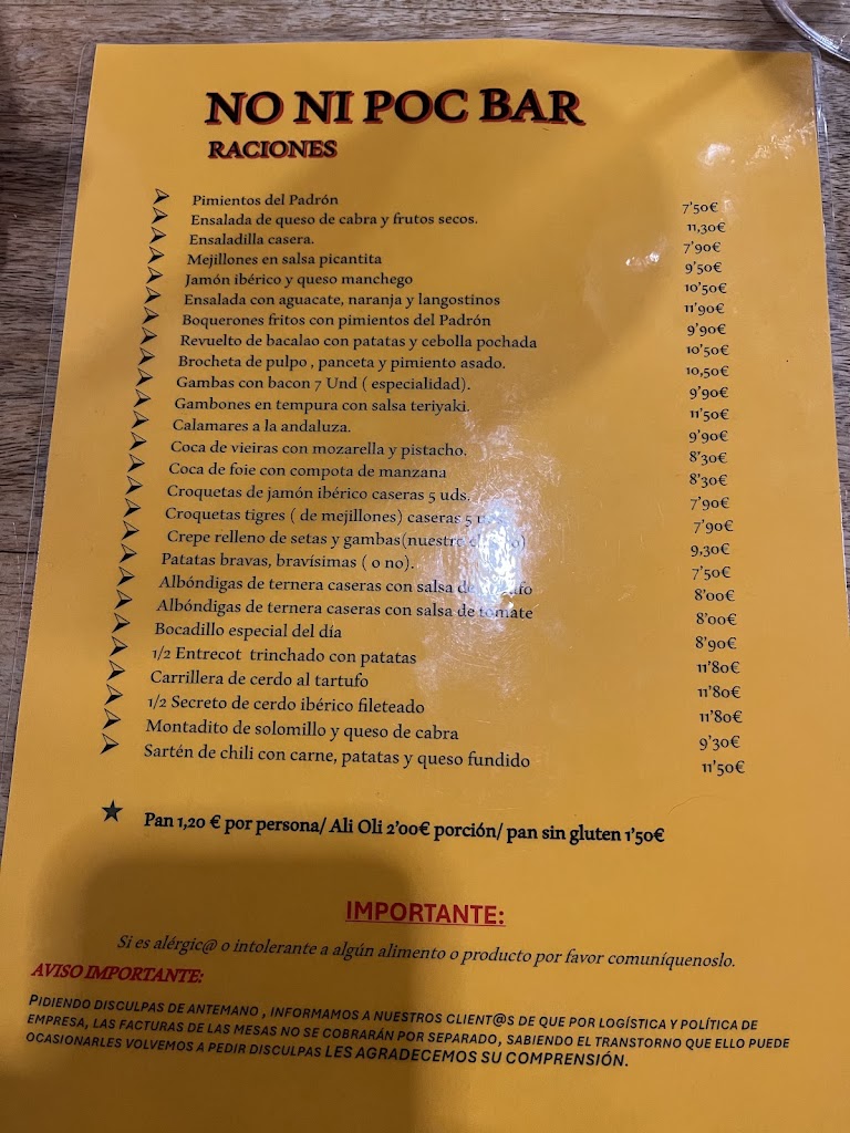 No ni poc — Carta