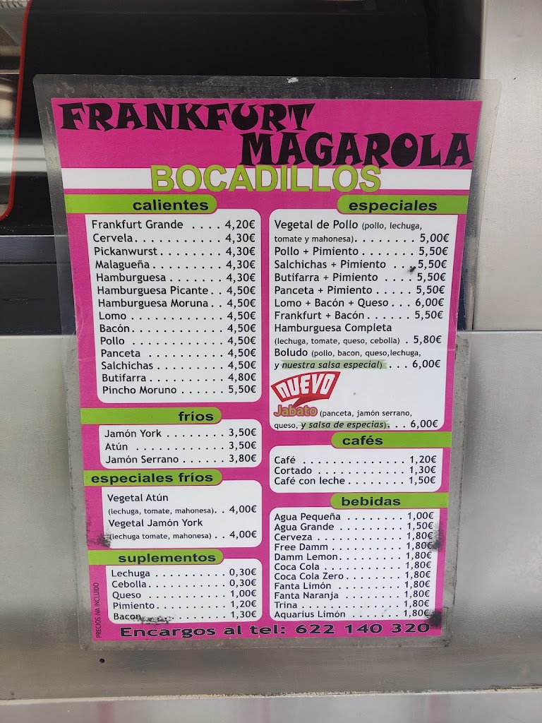 Frankfurt Magarola — Carta
