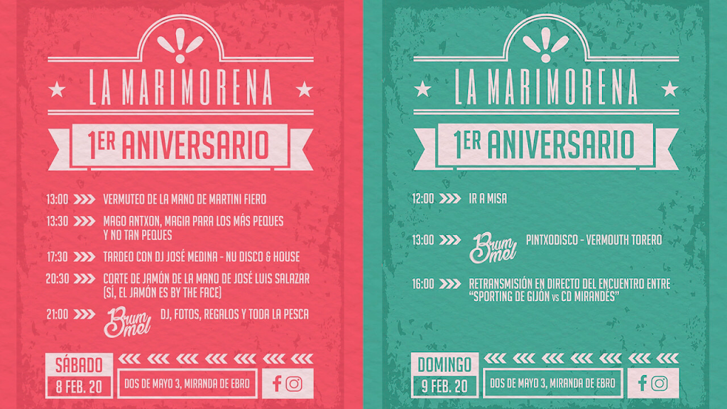 Bar La Marimorena — Carta