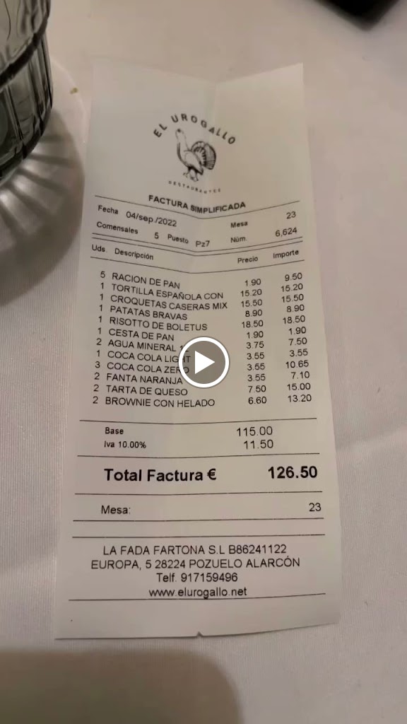 Restaurante El Urogallo Pozuelo — Videos