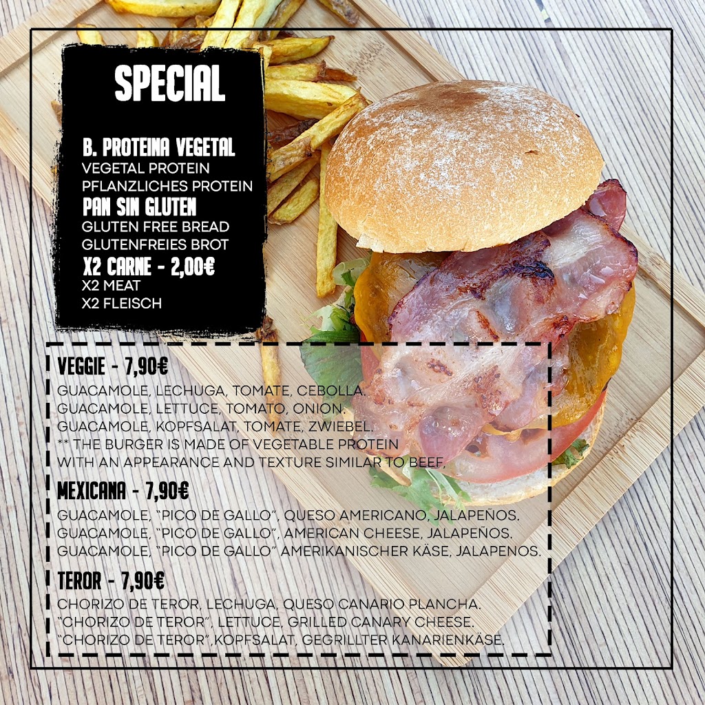 The Grand Cafe, Coffee & Burger — Carta