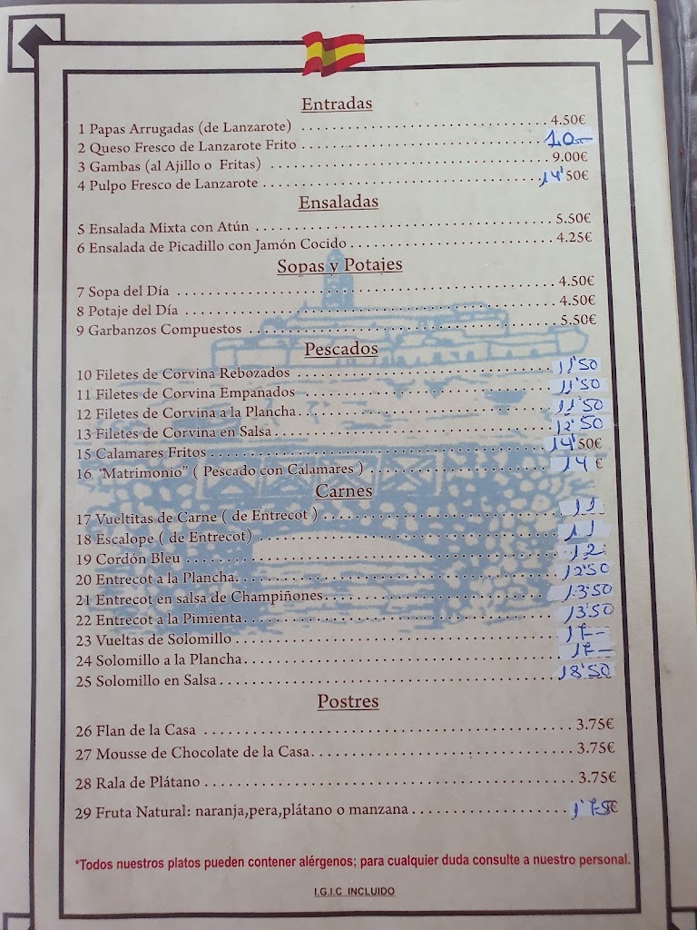 Charco Vivo — Carta
