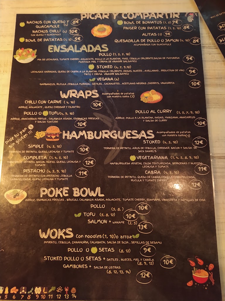 STOKED SURFBAR — Carta