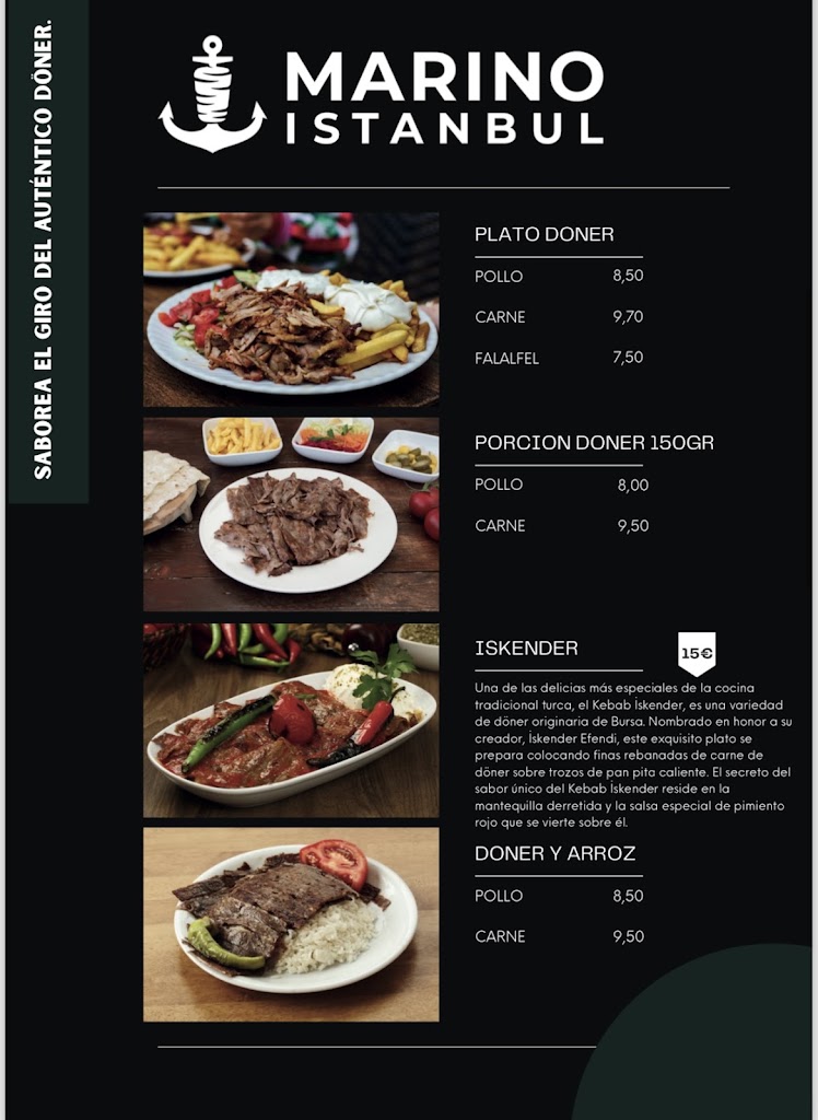 Marino Istanbul Calella — Carta