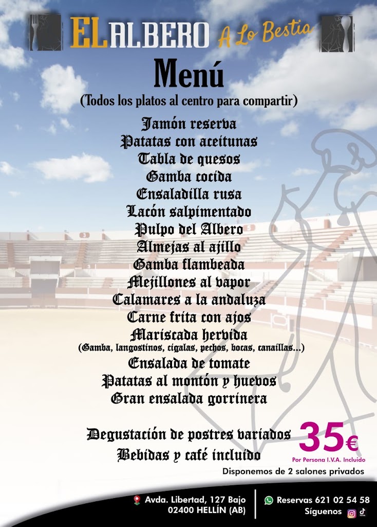 El Albero a lo Bestia — Carta