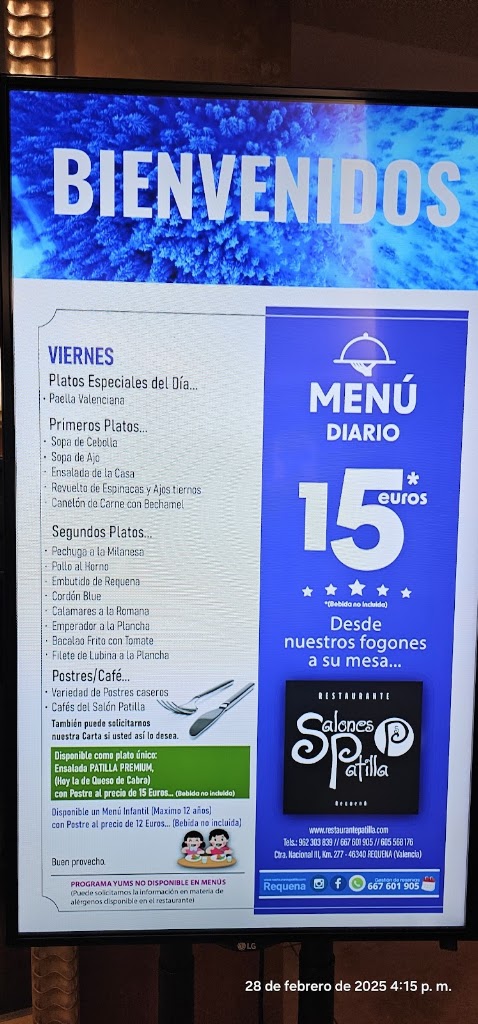 Meson del Vino — Carta
