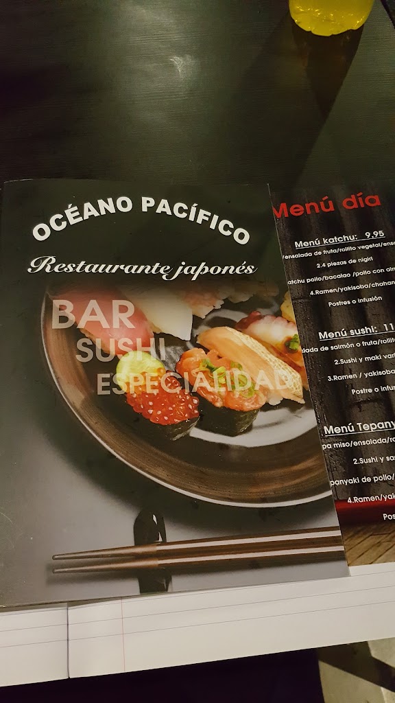 Restaurante Japones Oceano Pacifico — Carta