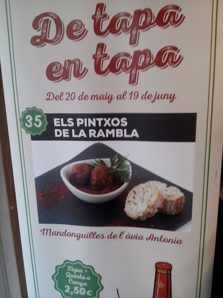 Els Pintxos de la Rambla — Carta