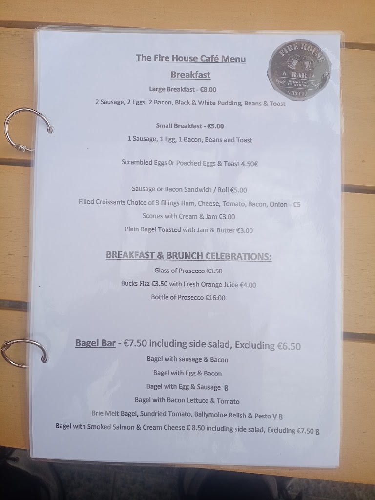 Fire House Bar — Carta