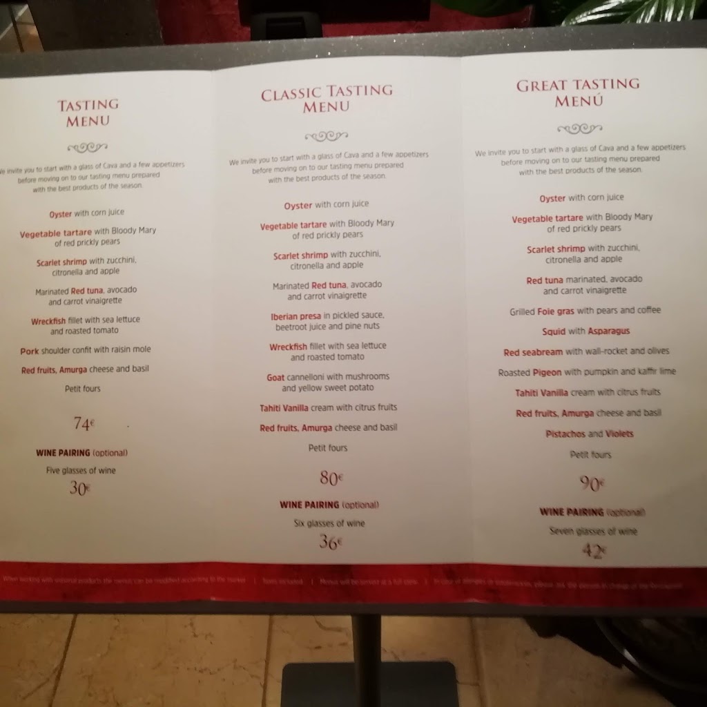 Restaurante Los Guayres — Carta