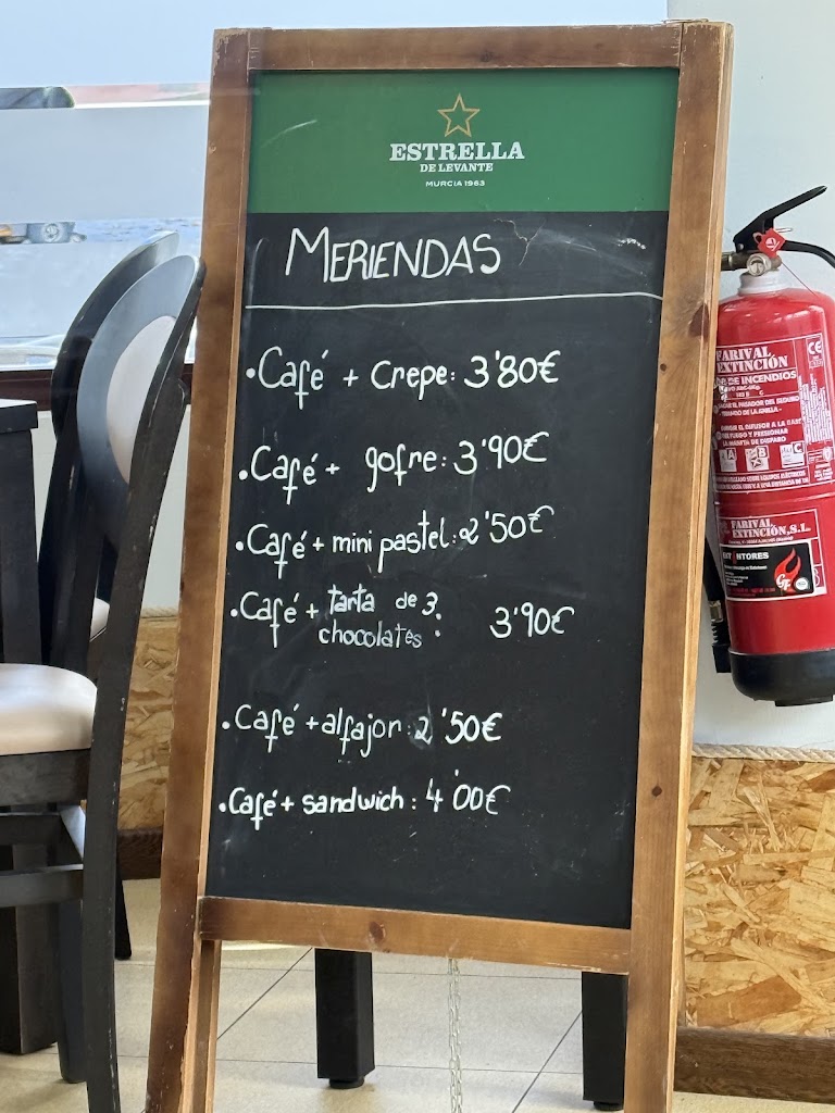 Cafeteria Bar Bali — Carta