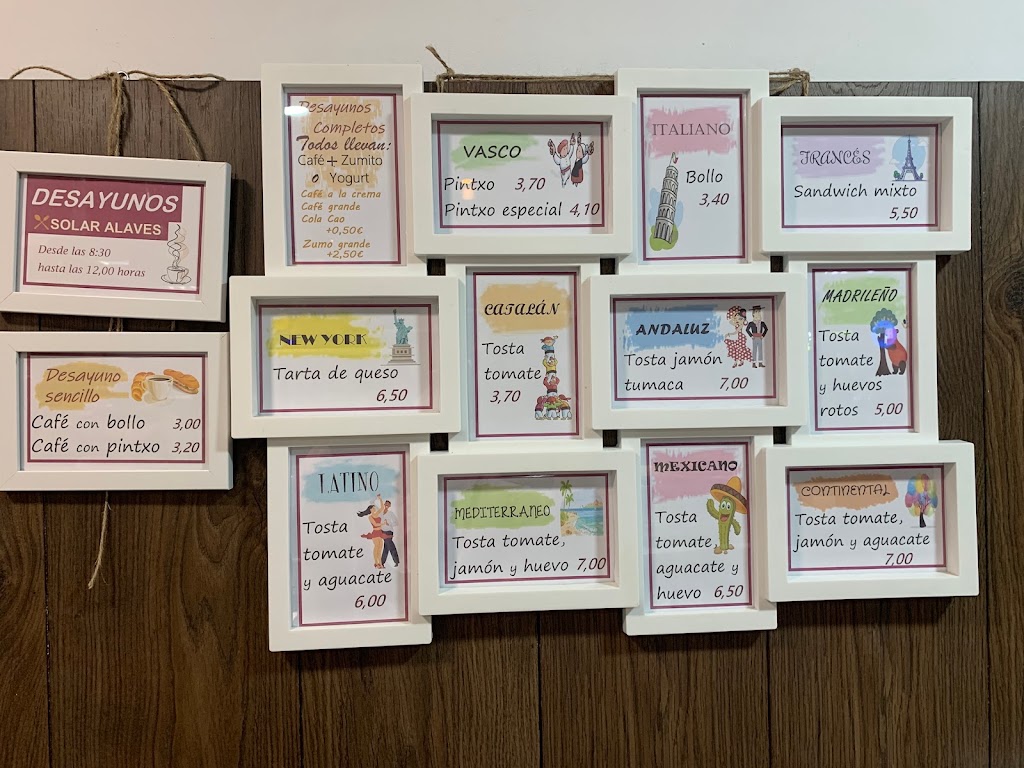 Restaurante Solar Alaves — Carta
