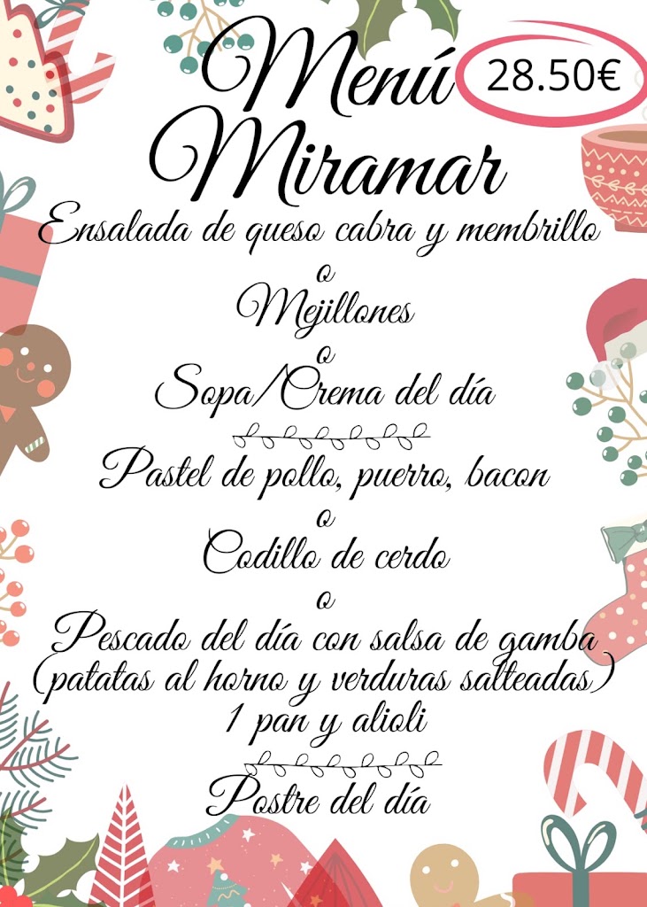 Miramar Restaurante — Carta