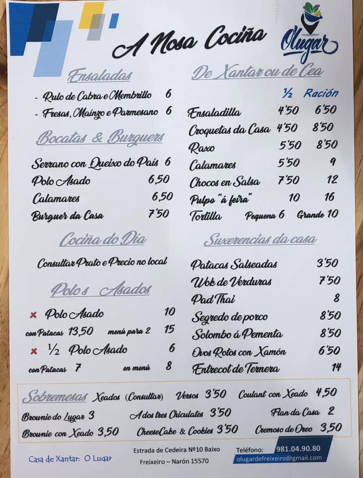 O Lugar — Carta