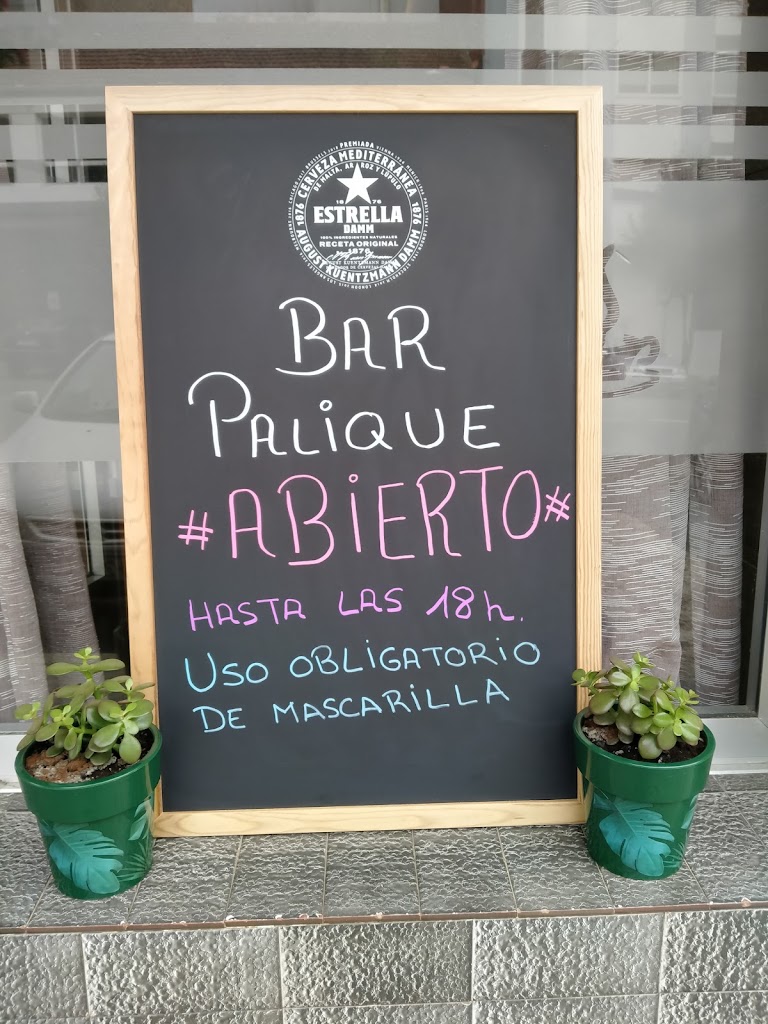 Bar Palique — Carta