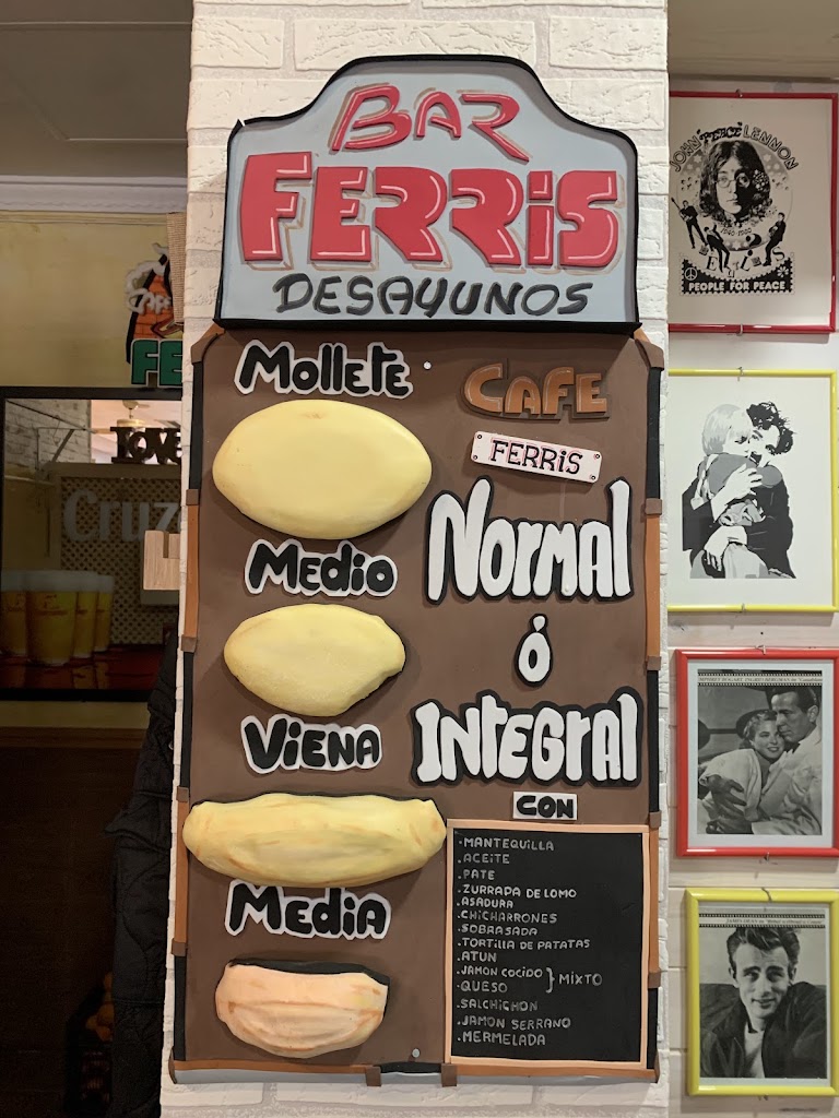 Bar Ferris — Carta