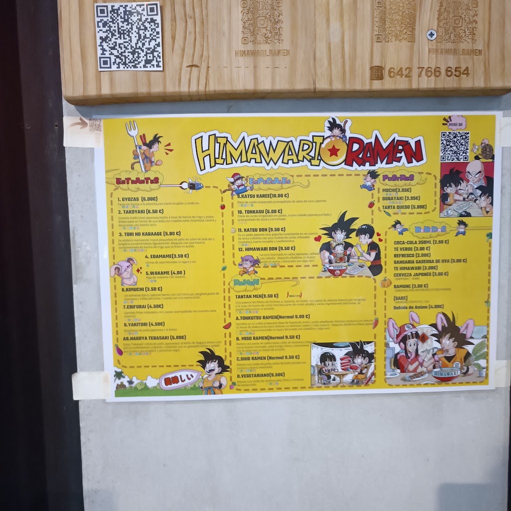 Himawari Ramen — Carta