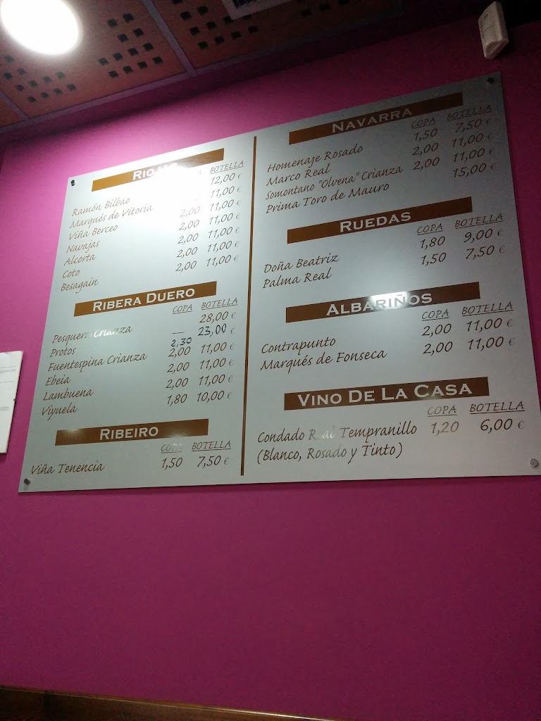 Cafe Albatros — Carta