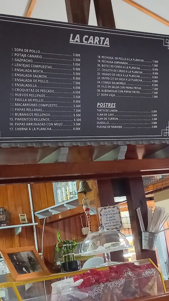Bar La Duquesa — Carta