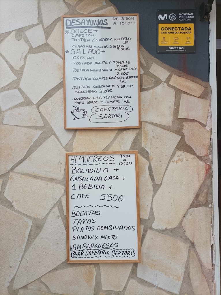 Bar Sertori — Carta