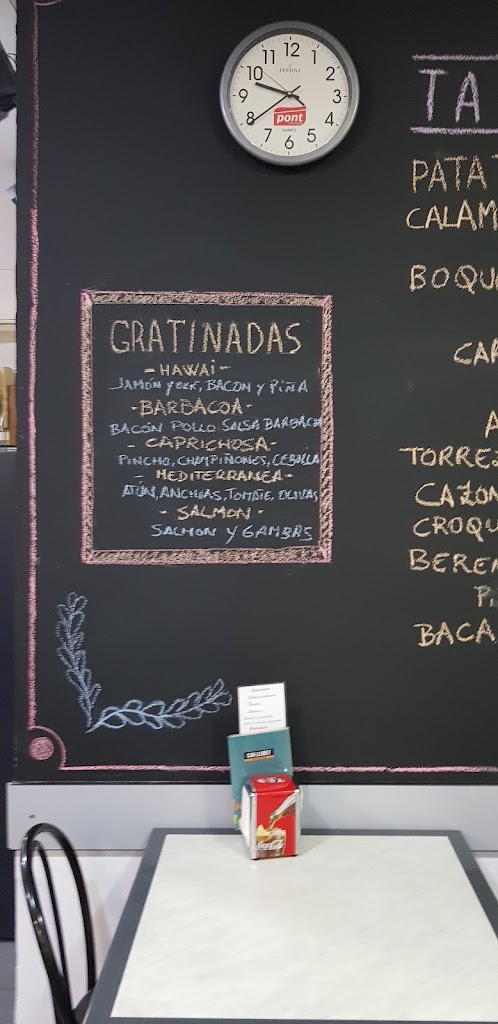 Granja Bar Can Llobet — Carta